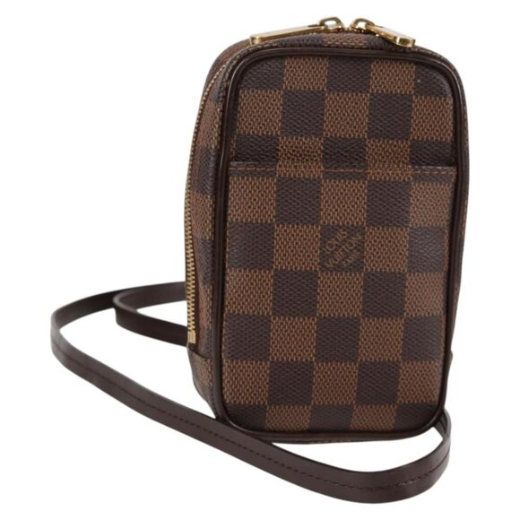 LOUIS VUITTON Damier Ebene Etui Okapi GM Pouch N61737 LV Auth 129998V - Picture 1 of 16